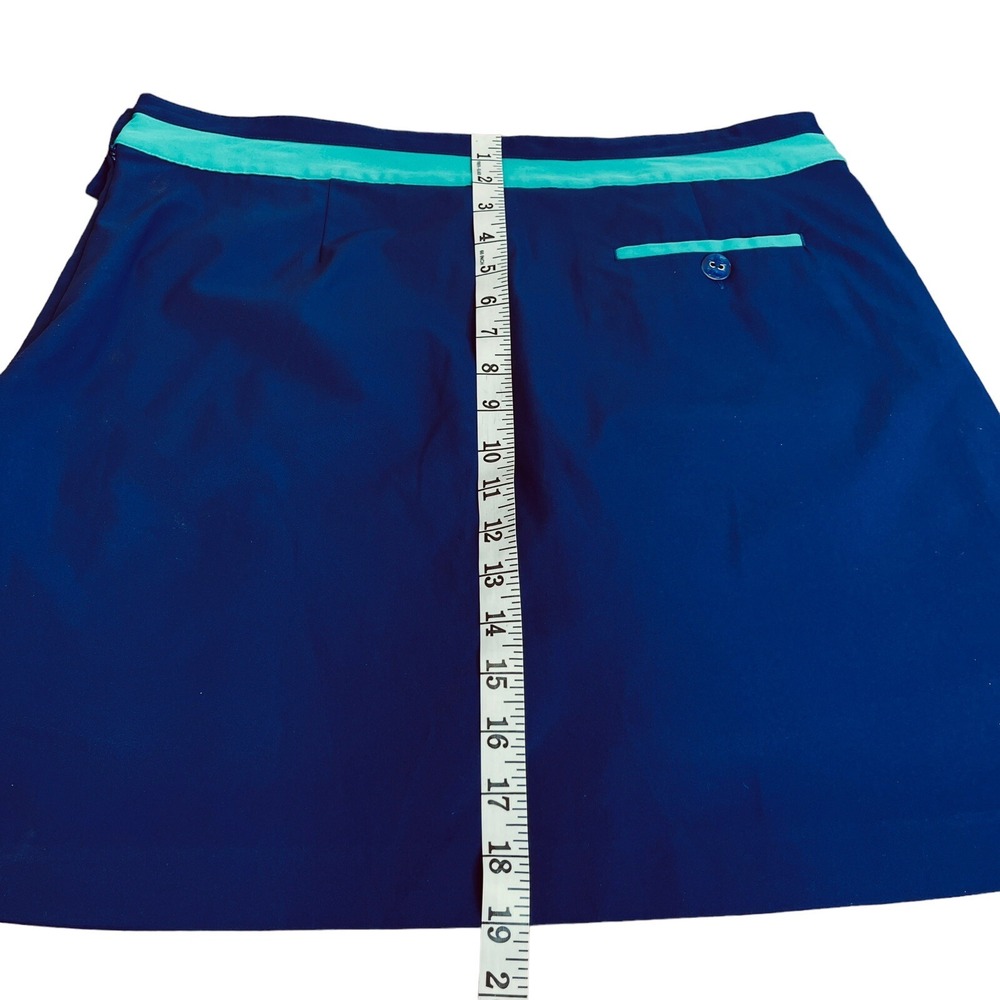 EP Pro Golf Womens Golf Skort Skirt Size 12 Blue-Aqua Pockets - Picture 8 of 12